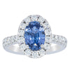 18ct White Gold Sapphire & Diamond Ring-Ring-Walker & Hall