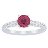 18ct White Gold 1.01ct Ruby & Diamond Meridien Ring-Ring-Walker & Hall