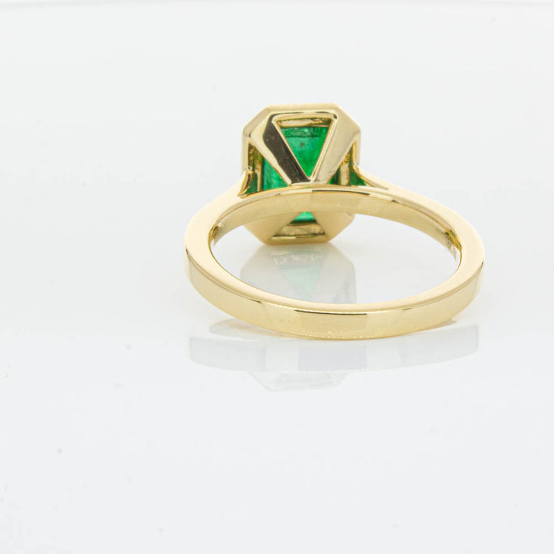 18ct Yellow Gold Emerald Ring-Ring-Walker & Hall