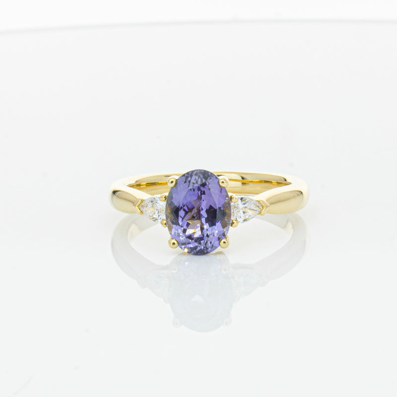 18ct Yellow Gold 1.78ct Tanzanite & Diamond Ayla Ring-Ring-Walker & Hall