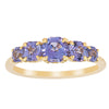 18ct Yellow Gold Five Stone Tanzanite Octavia Ring-Ring-Walker & Hall