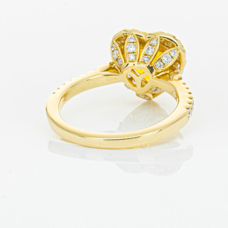 18ct Yellow Gold 2.53ct Golden Sapphire & Diamond Sierra Ring-Ring-Walker & Hall