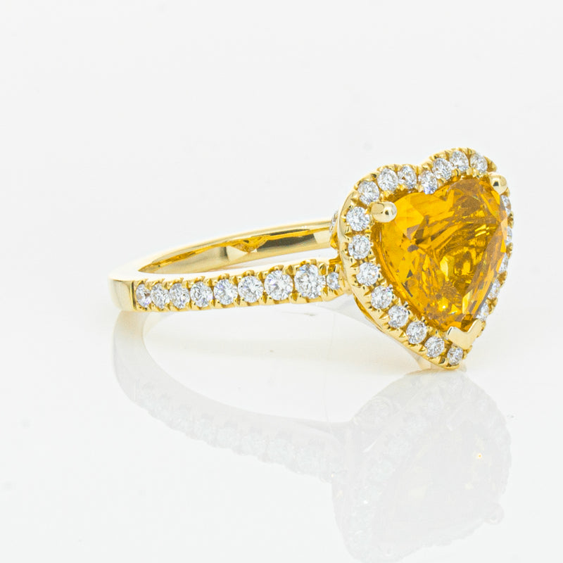 18ct Yellow Gold 2.53ct Golden Sapphire & Diamond Sierra Ring-Ring-Walker & Hall