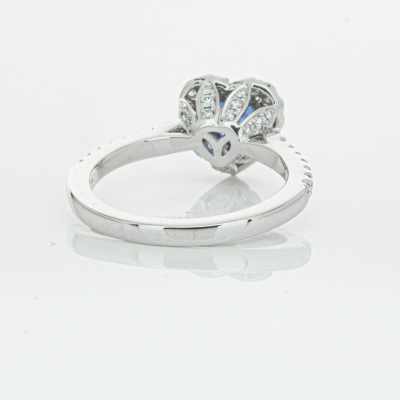 18ct White Gold 1.11ct Sapphire & Diamond Sierra Ring-Ring-Walker & Hall