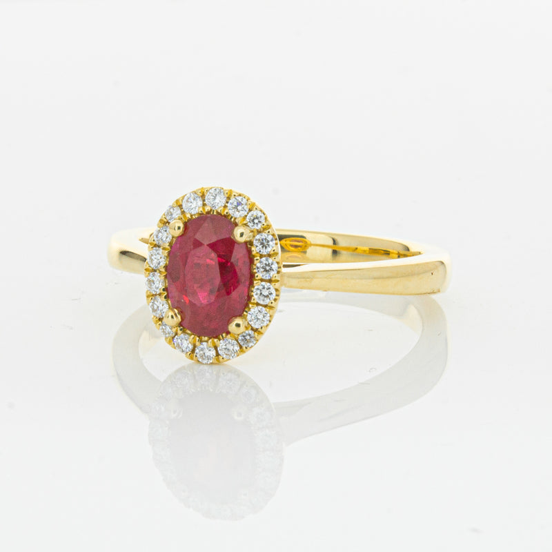 18ct Yellow Gold 1.10ct Ruby & Diamond Nina Ring-Ring-Walker & Hall