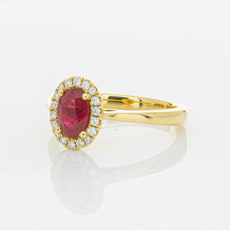 18ct Yellow Gold 1.10ct Ruby & Diamond Nina Ring-Ring-Walker & Hall