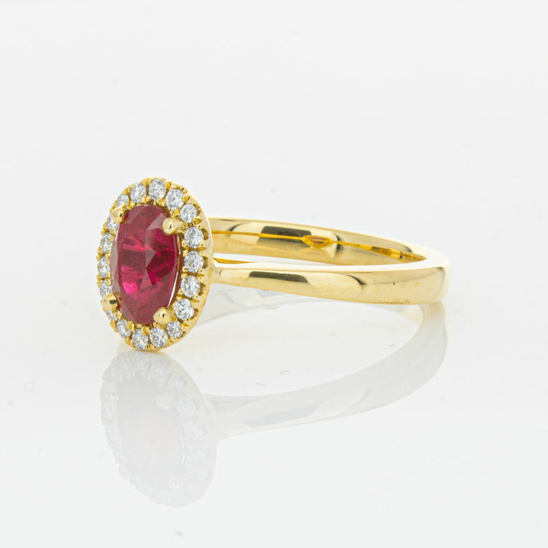 18ct Yellow Gold 1.10ct Ruby & Diamond Nina Ring-Ring-Walker & Hall