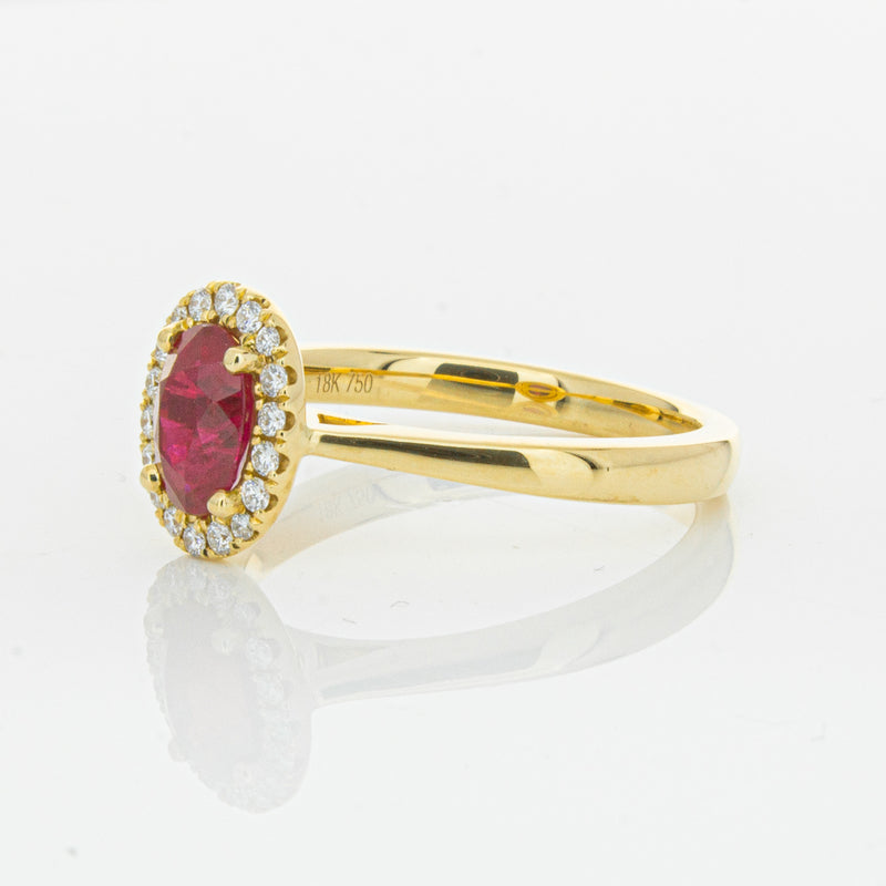 18ct Yellow Gold 1.10ct Ruby & Diamond Nina Ring-Ring-Walker & Hall