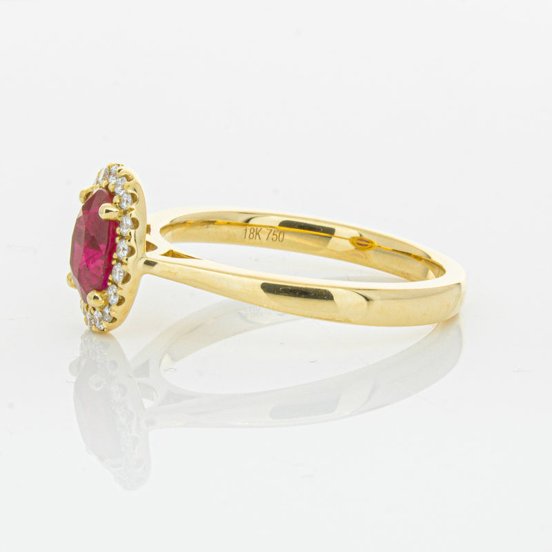 18ct Yellow Gold 1.10ct Ruby & Diamond Nina Ring-Ring-Walker & Hall