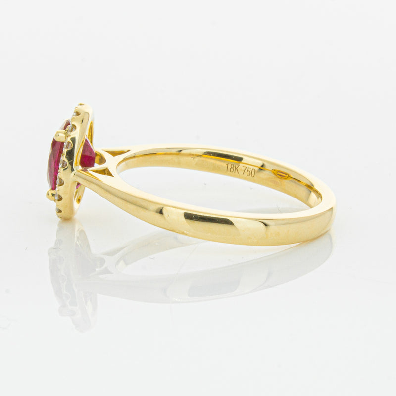 18ct Yellow Gold 1.10ct Ruby & Diamond Nina Ring-Ring-Walker & Hall