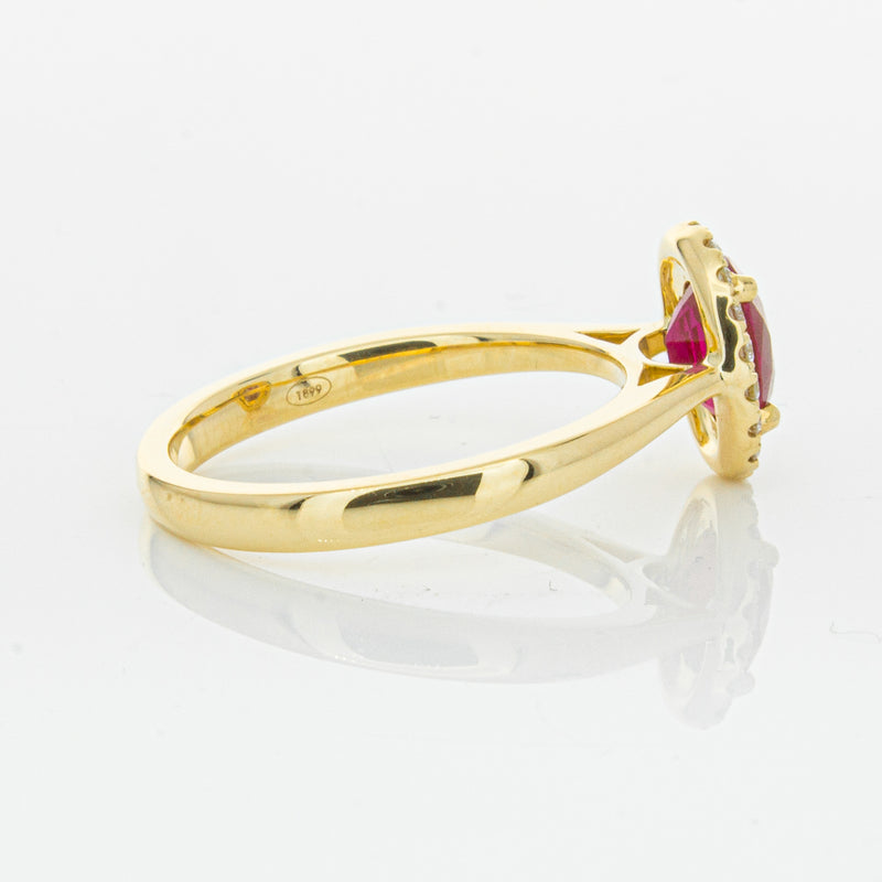 18ct Yellow Gold 1.10ct Ruby & Diamond Nina Ring-Ring-Walker & Hall