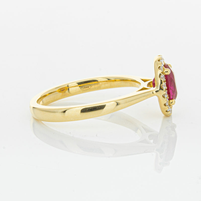 18ct Yellow Gold 1.10ct Ruby & Diamond Nina Ring-Ring-Walker & Hall
