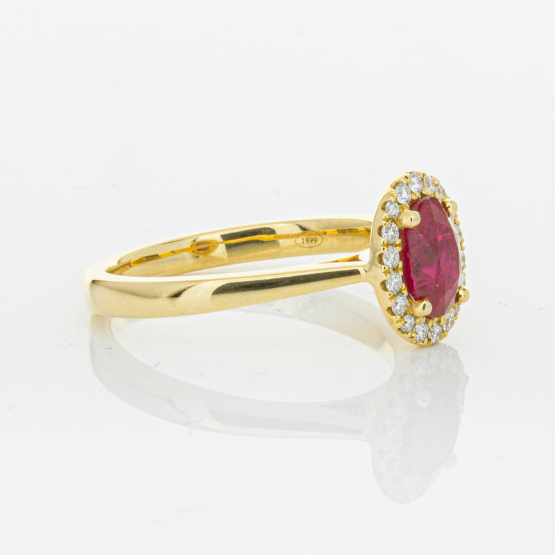 18ct Yellow Gold 1.10ct Ruby & Diamond Nina Ring-Ring-Walker & Hall