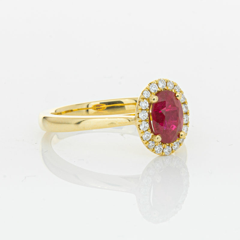 18ct Yellow Gold 1.10ct Ruby & Diamond Nina Ring-Ring-Walker & Hall