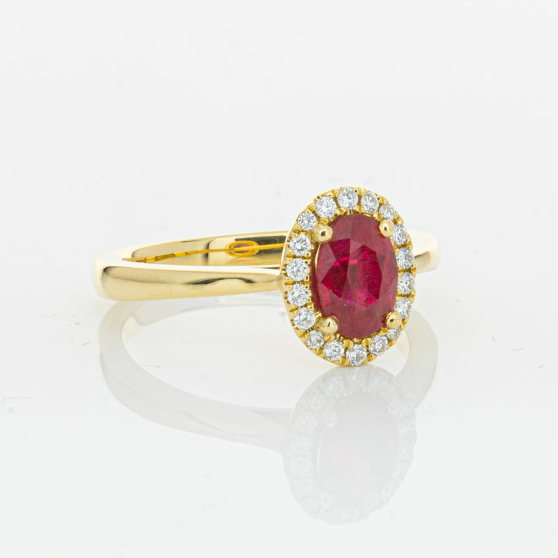 18ct Yellow Gold 1.10ct Ruby & Diamond Nina Ring-Ring-Walker & Hall