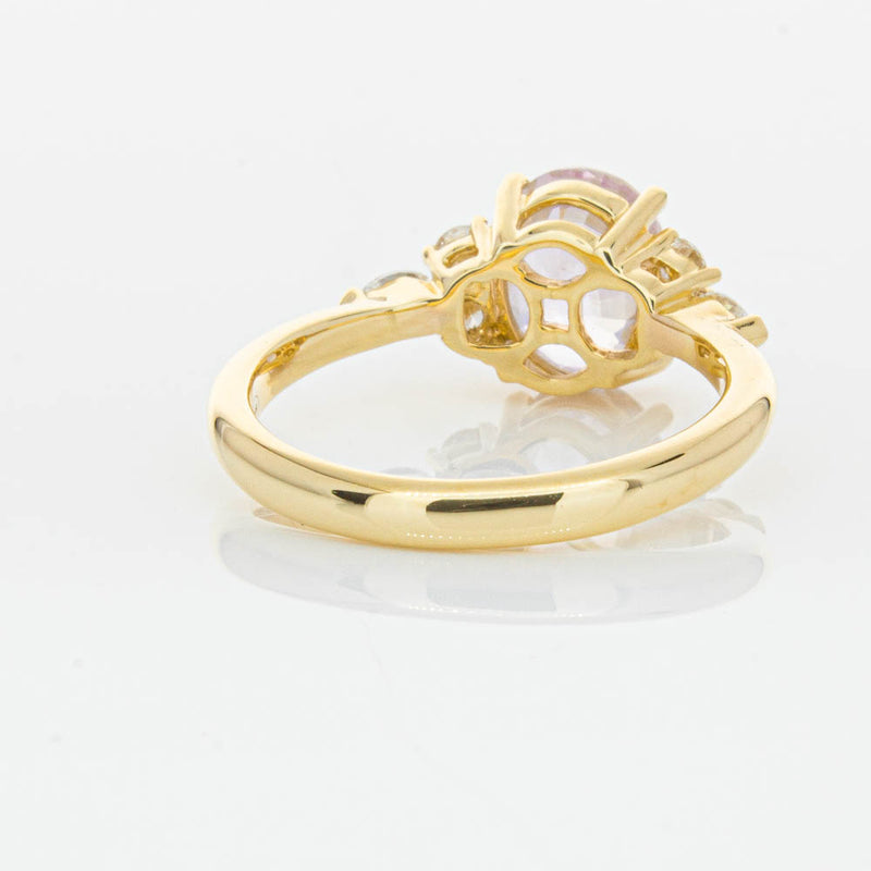 18ct Yellow Gold Pink Sapphire & Diamond Oriana Ring-Ring-Walker & Hall