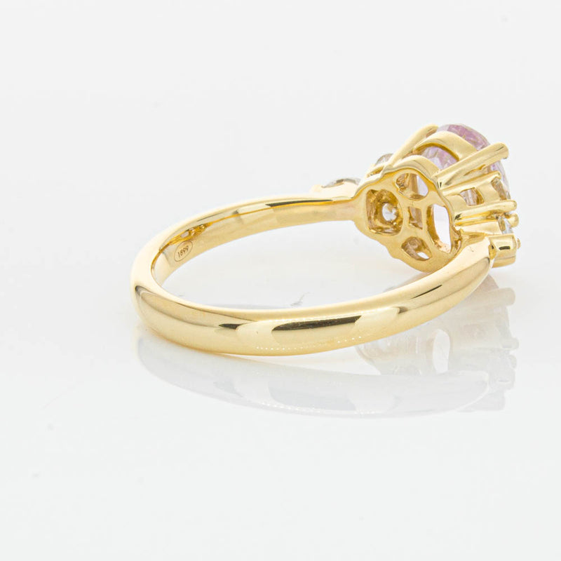 18ct Yellow Gold Pink Sapphire & Diamond Oriana Ring-Ring-Walker & Hall
