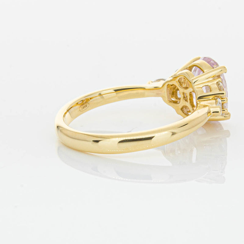 18ct Yellow Gold Pink Sapphire & Diamond Oriana Ring-Ring-Walker & Hall