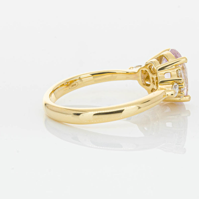 18ct Yellow Gold Pink Sapphire & Diamond Oriana Ring-Ring-Walker & Hall