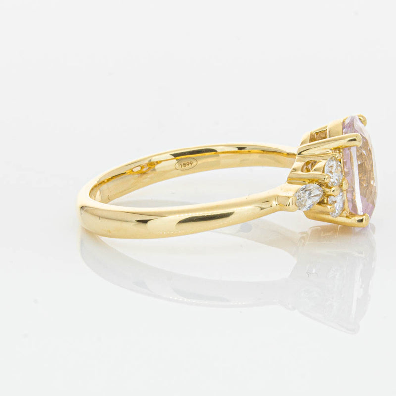 18ct Yellow Gold Pink Sapphire & Diamond Oriana Ring-Ring-Walker & Hall
