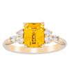 18ct Yellow Gold Golden Sapphire & Diamond Oriana Ring-Ring-Walker & Hall