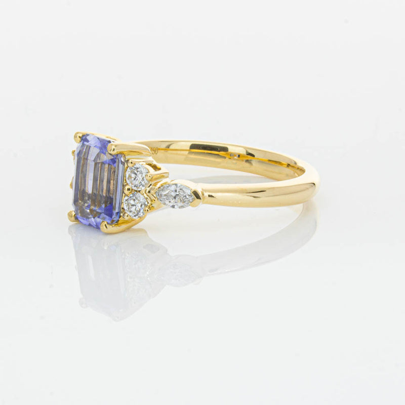 18ct Yellow Gold Sapphire & Diamond Oriana Ring-Ring-Walker & Hall