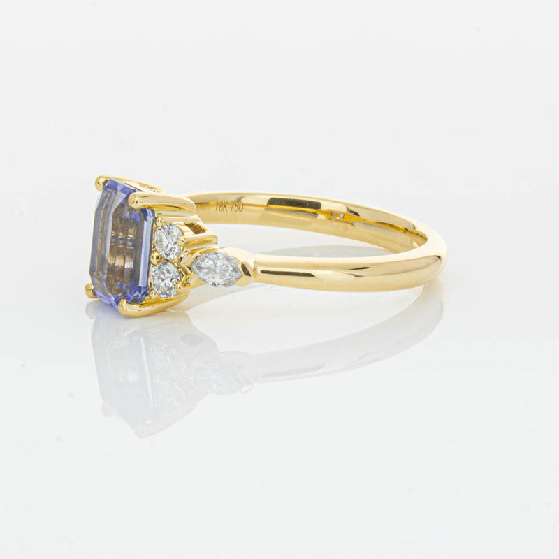 18ct Yellow Gold Sapphire & Diamond Oriana Ring-Ring-Walker & Hall