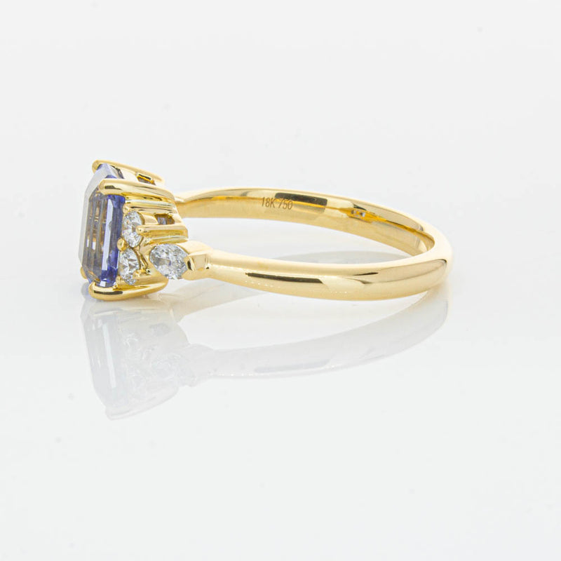 18ct Yellow Gold Sapphire & Diamond Oriana Ring-Ring-Walker & Hall