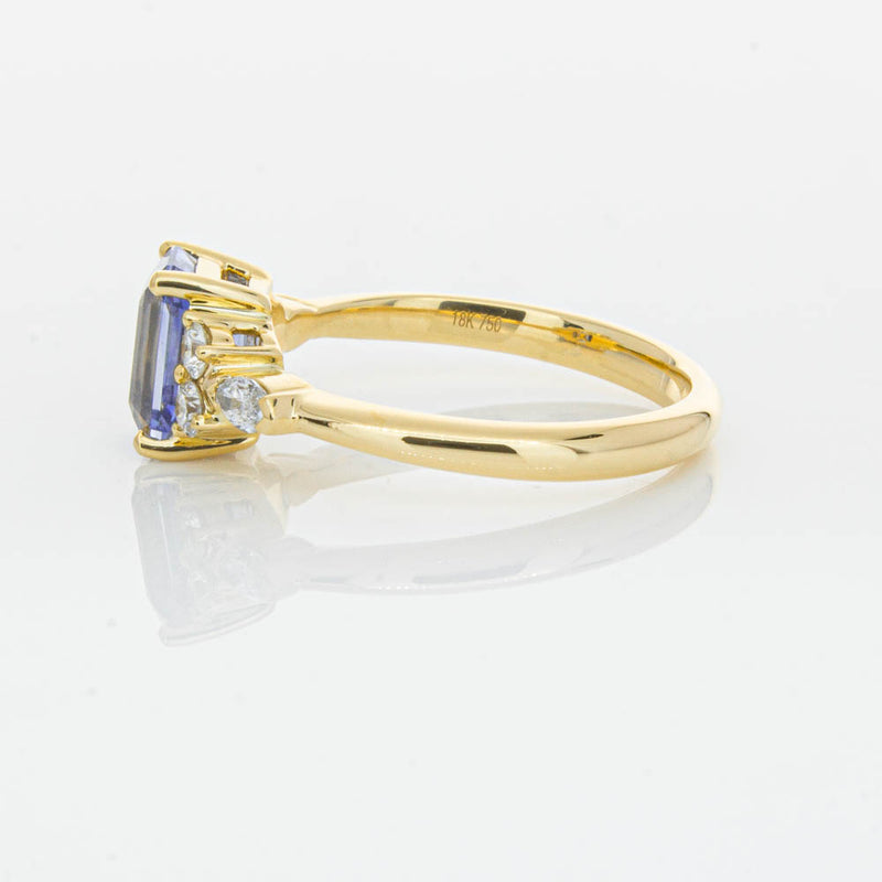18ct Yellow Gold Sapphire & Diamond Oriana Ring-Ring-Walker & Hall