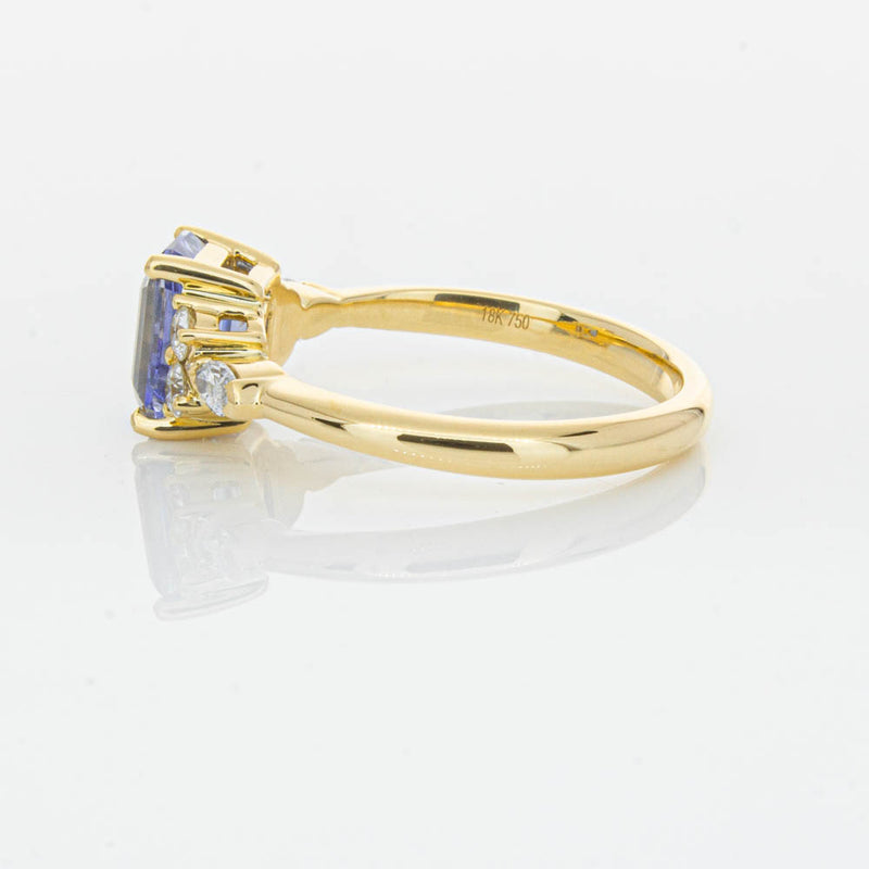 18ct Yellow Gold Sapphire & Diamond Oriana Ring-Ring-Walker & Hall