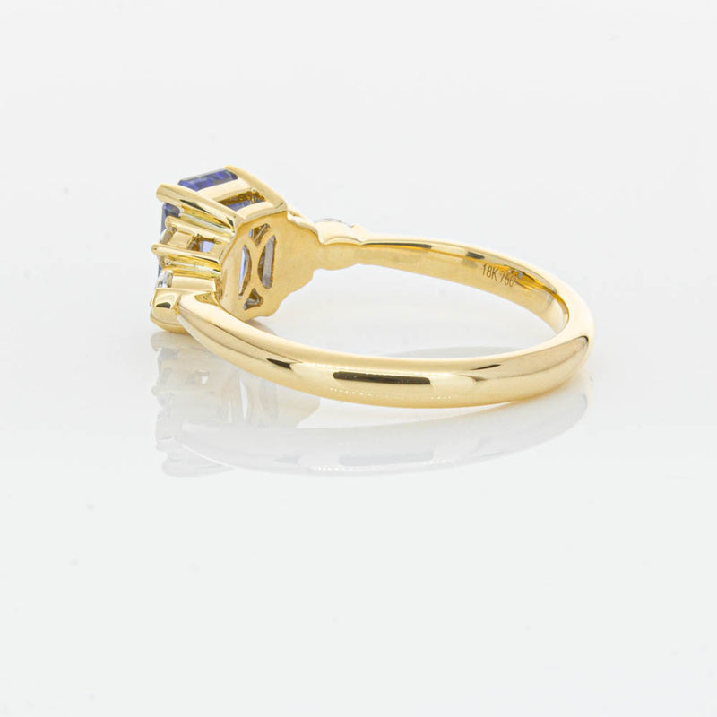 18ct Yellow Gold Sapphire & Diamond Oriana Ring-Ring-Walker & Hall