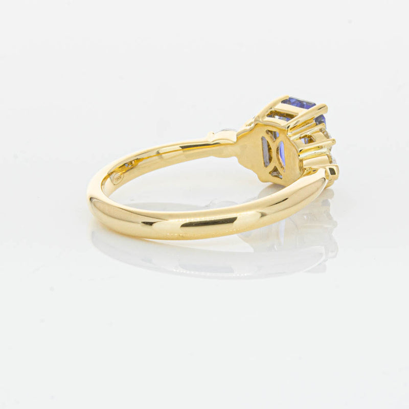 18ct Yellow Gold Sapphire & Diamond Oriana Ring-Ring-Walker & Hall