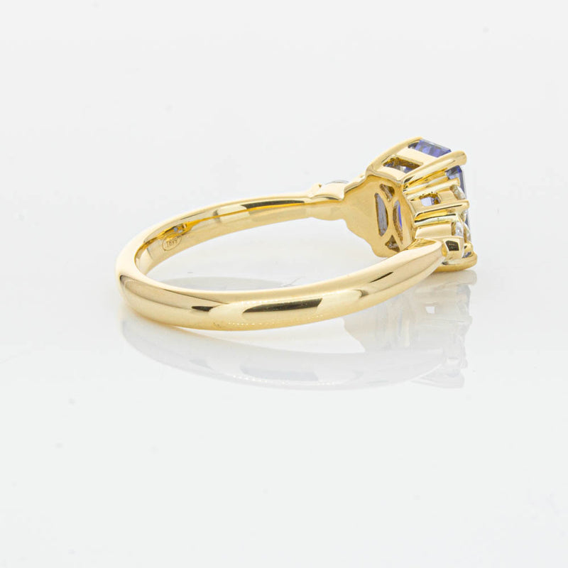 18ct Yellow Gold Sapphire & Diamond Oriana Ring-Ring-Walker & Hall