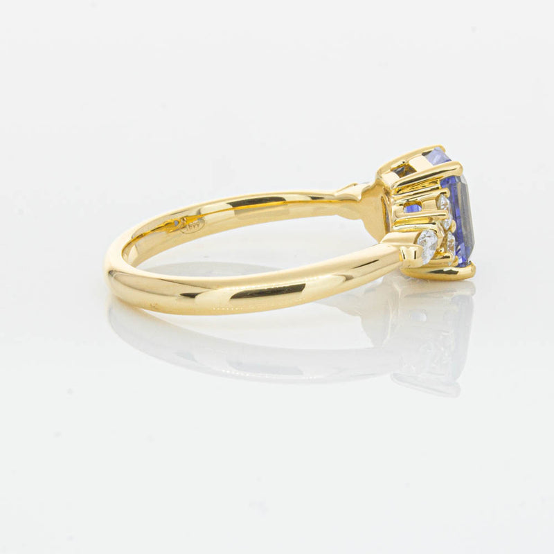 18ct Yellow Gold Sapphire & Diamond Oriana Ring-Ring-Walker & Hall