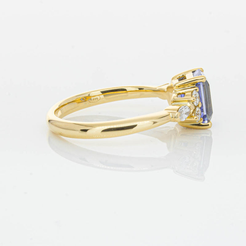 18ct Yellow Gold Sapphire & Diamond Oriana Ring-Ring-Walker & Hall
