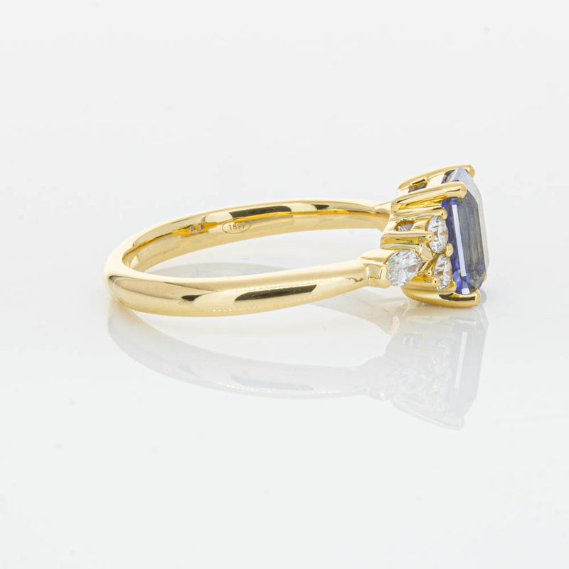 18ct Yellow Gold Sapphire & Diamond Oriana Ring-Ring-Walker & Hall