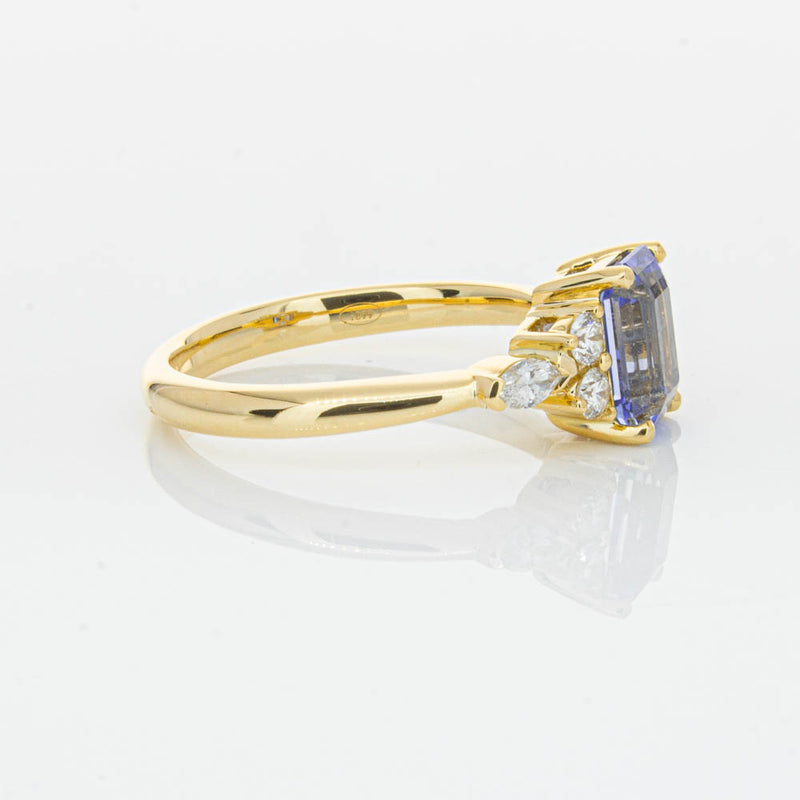18ct Yellow Gold Sapphire & Diamond Oriana Ring-Ring-Walker & Hall