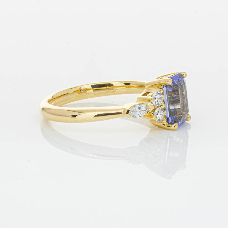 18ct Yellow Gold Sapphire & Diamond Oriana Ring-Ring-Walker & Hall