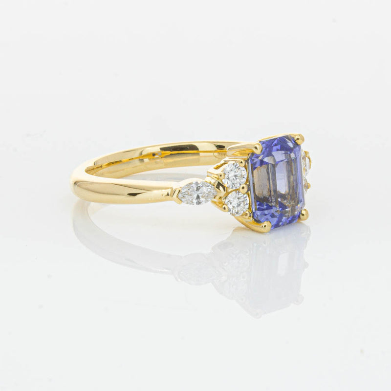 18ct Yellow Gold Sapphire & Diamond Oriana Ring-Ring-Walker & Hall