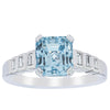18ct White Gold 2.48ct Aquamarine & Diamond Ring-Ring-Walker & Hall