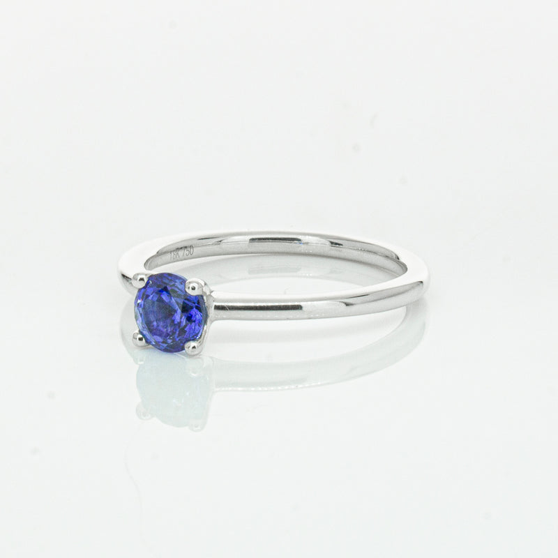 18ct White Gold .77ct Sapphire Melba Ring-Ring-Walker & Hall