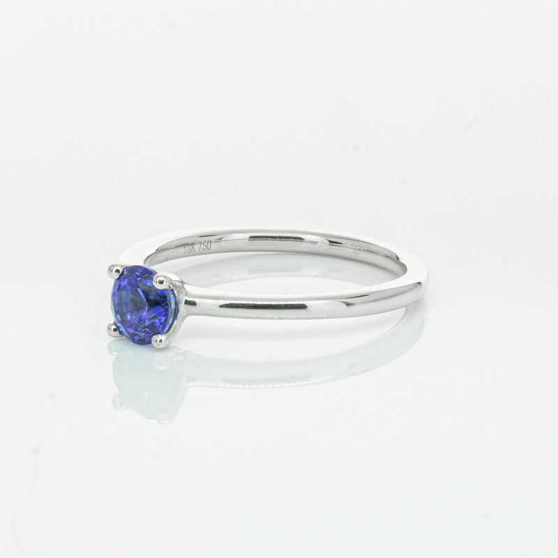 18ct White Gold .77ct Sapphire Melba Ring-Ring-Walker & Hall