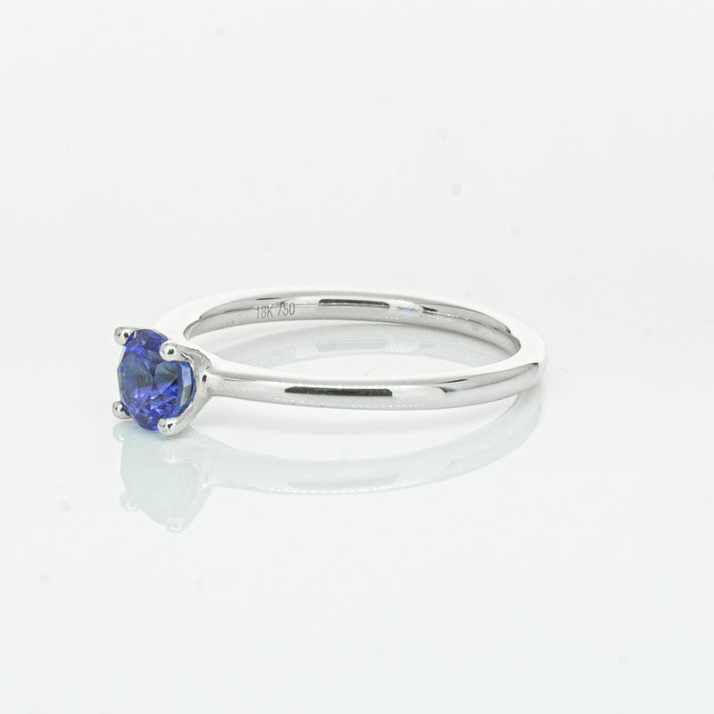 18ct White Gold .77ct Sapphire Melba Ring-Ring-Walker & Hall