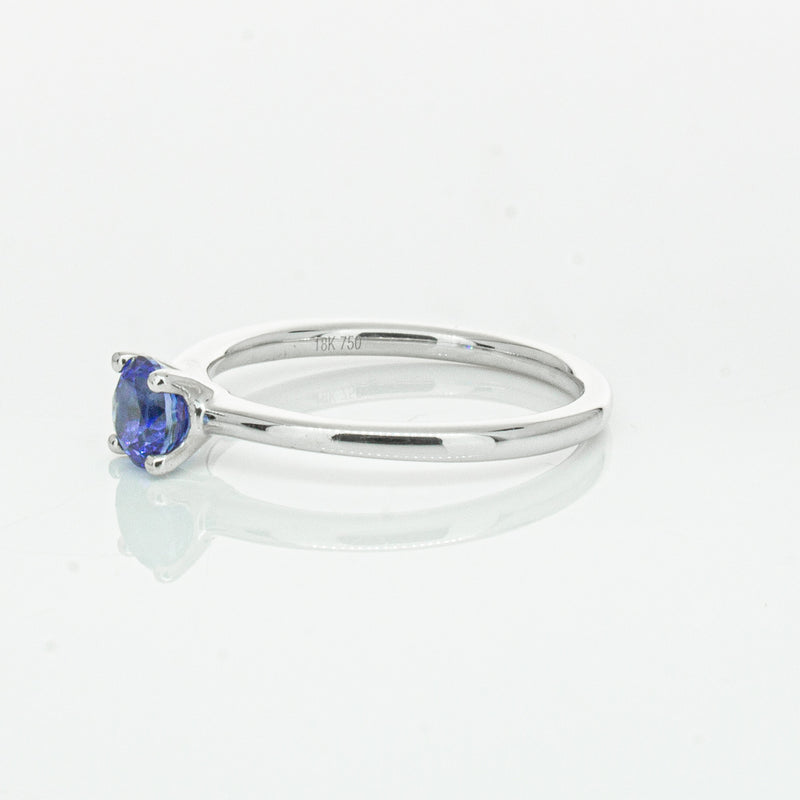 18ct White Gold .77ct Sapphire Melba Ring-Ring-Walker & Hall