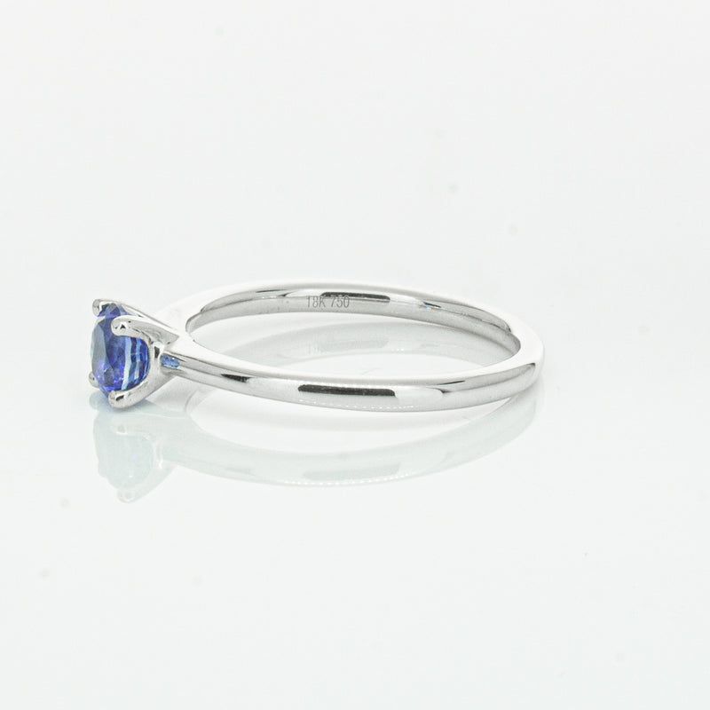 18ct White Gold .77ct Sapphire Melba Ring-Ring-Walker & Hall