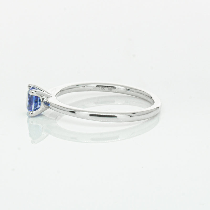 18ct White Gold .77ct Sapphire Melba Ring-Ring-Walker & Hall
