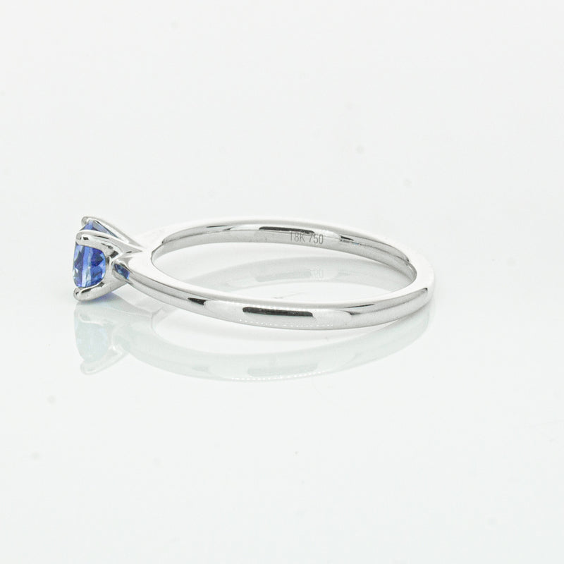 18ct White Gold .77ct Sapphire Melba Ring-Ring-Walker & Hall