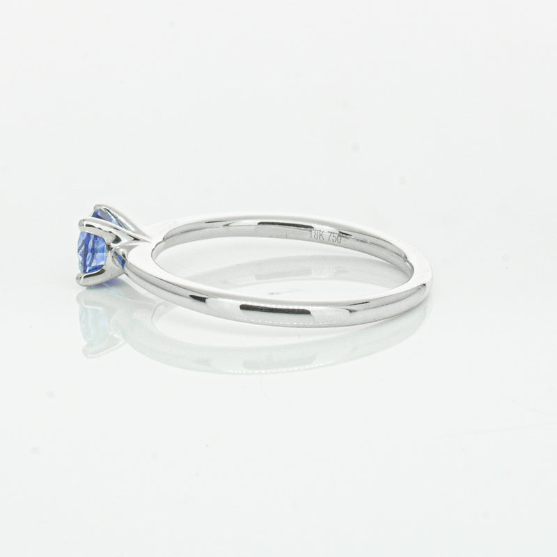 18ct White Gold .77ct Sapphire Melba Ring-Ring-Walker & Hall