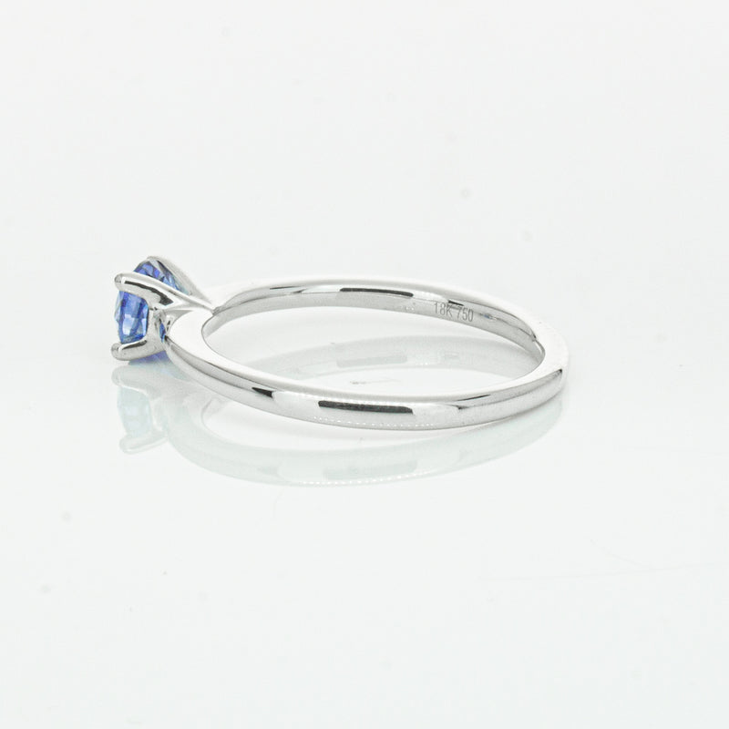 18ct White Gold .77ct Sapphire Melba Ring-Ring-Walker & Hall