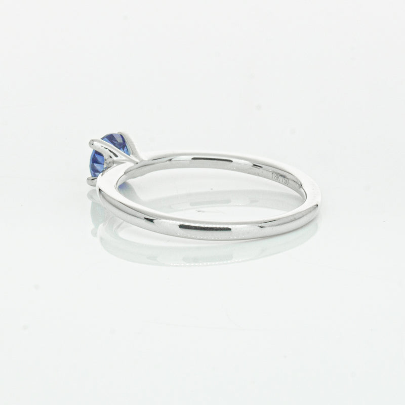 18ct White Gold .77ct Sapphire Melba Ring-Ring-Walker & Hall